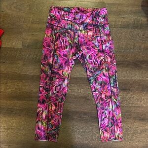 NEW lululemon athletica Pink Multicolor Jeggings